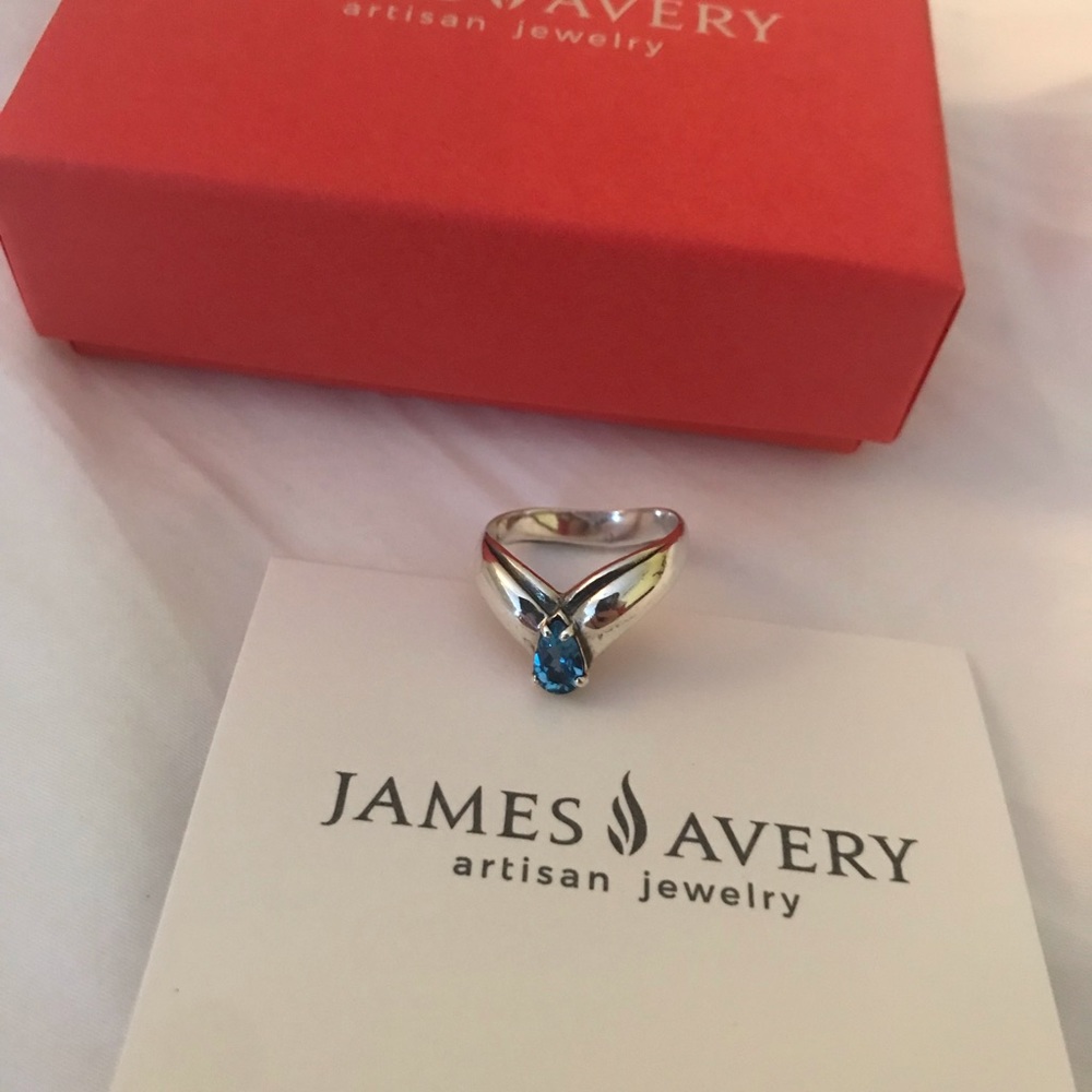 James Avery topaz ring
